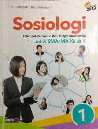 Image of Sosiologi : kelompok peminatan ilmu pengetahuan sosial untuk sma/ma kelas x